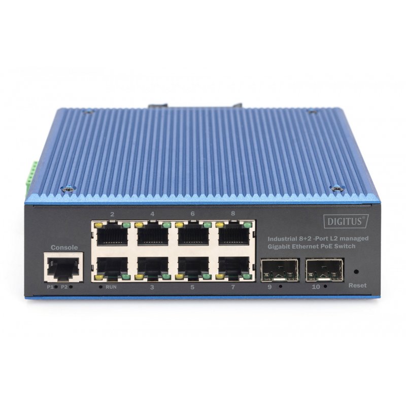 Switch Digitus Gigabit Ethernet PoE Industrial 8 2