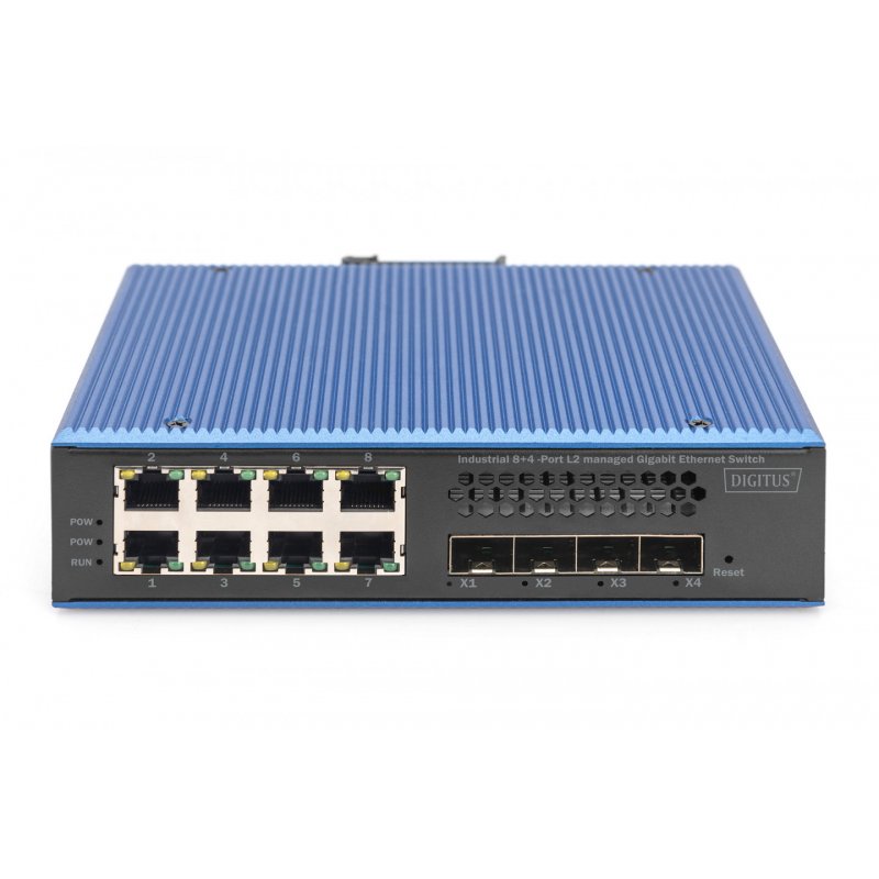 Digitus DN-651160 commutateur réseau Géré L2/L3 Gigabit Ethernet (10/100/1000) Noir, Bleu