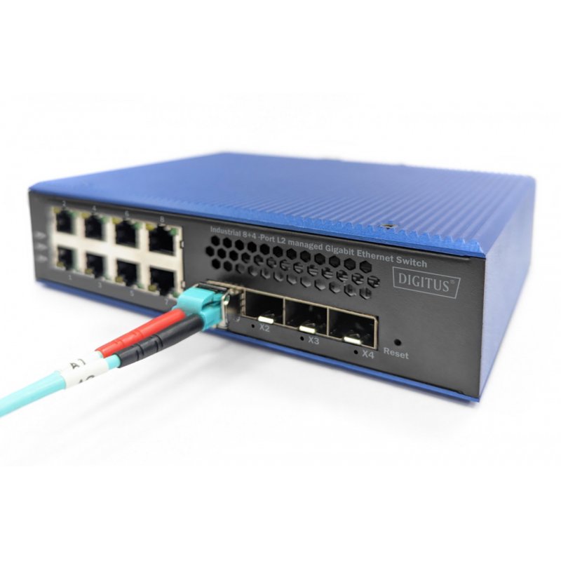 Switch Digitus Gigabit Ethernet Ind. 8 4SFP