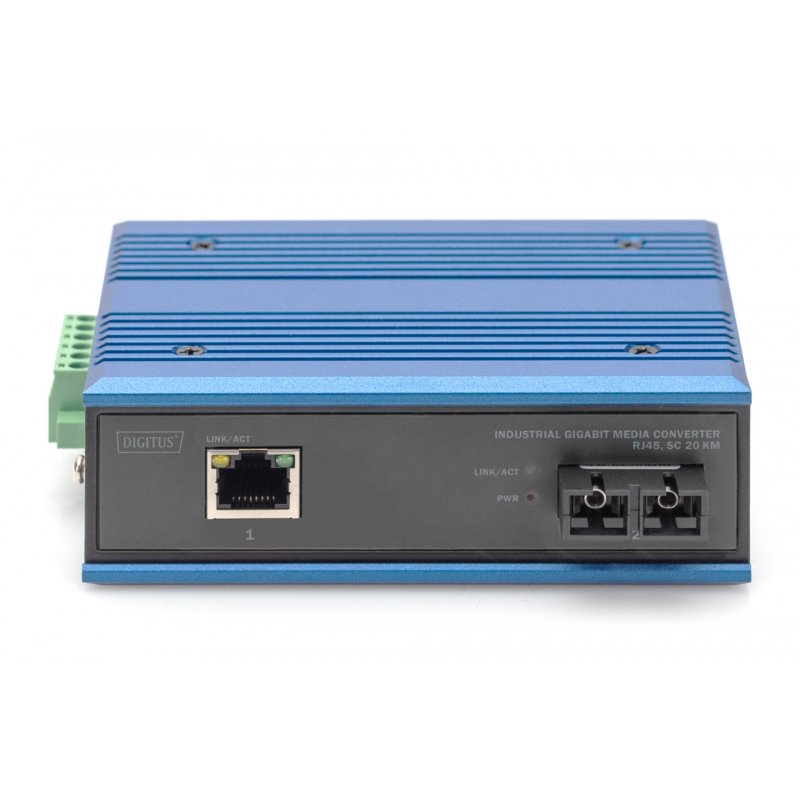 Digitus Industrial Gigabit Media Converter RJ45, SC 20 km