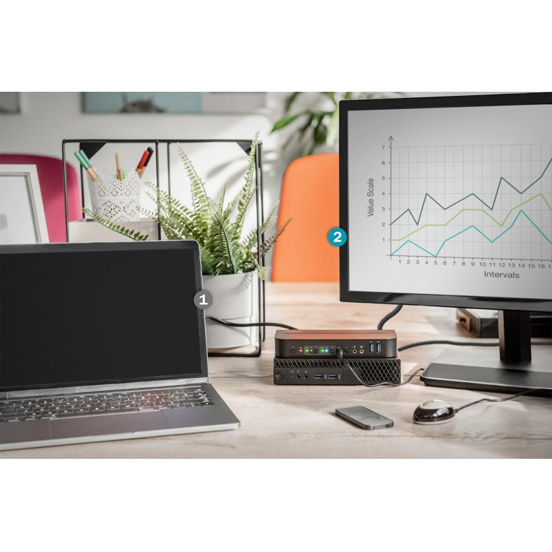 Digitus Commutateur KVM, 2x1, HDMI, HDMI Out, 4K2K / 60 Hz