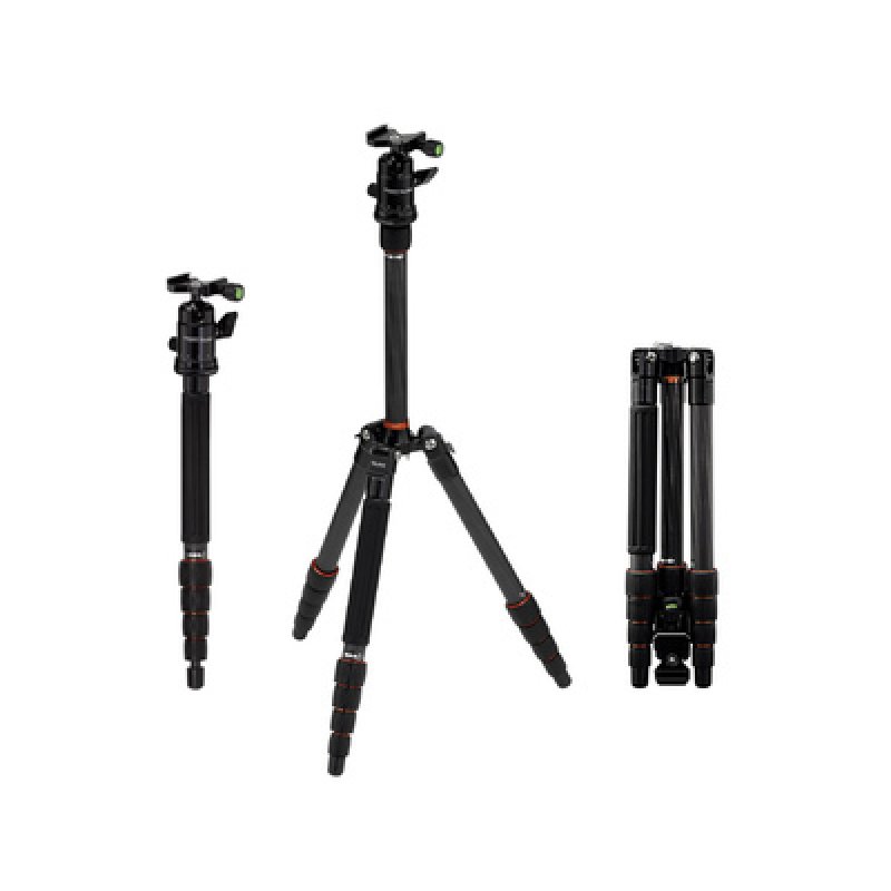 Rollei Compact Traveler No. 1 Carbon tripod Digital/film cameras 3 leg(s) Black