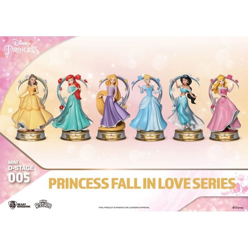Disney assortiment statuettes Mini Diorama Stage Princess Fall In Love Series 12 cm (6)