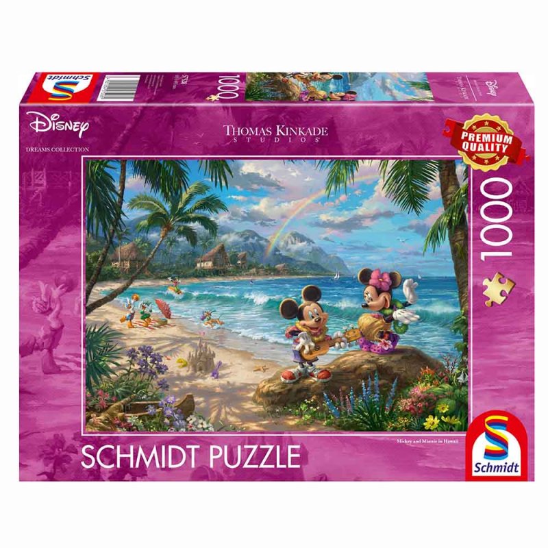 Thomas Kinkade Studios: Disney Dreams Collection - Minnie & Mickey in Hawaii (1000 Teile)