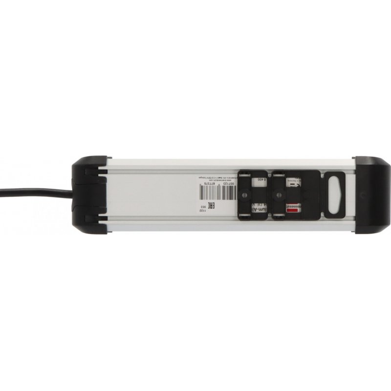 Brennenstuhl 1391030400 power extension 1.8 m 4 AC outlet(s) Indoor Black, Silver