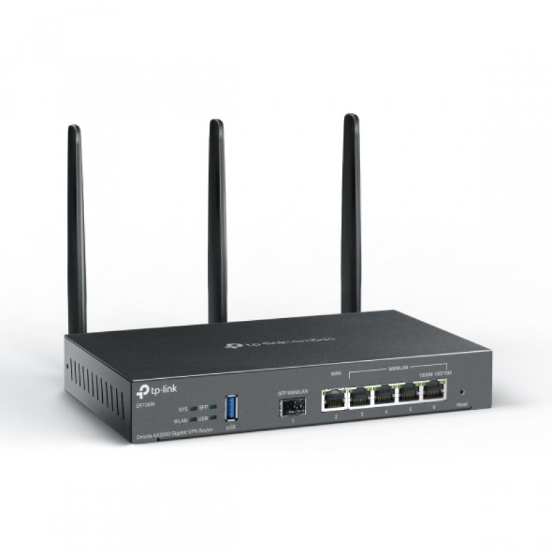 TP-LINK 5 Port Gigabit Multi-WAN Router (bis 4xWAN/LAN) 1xSFP High-speed performance,Wifi 6,