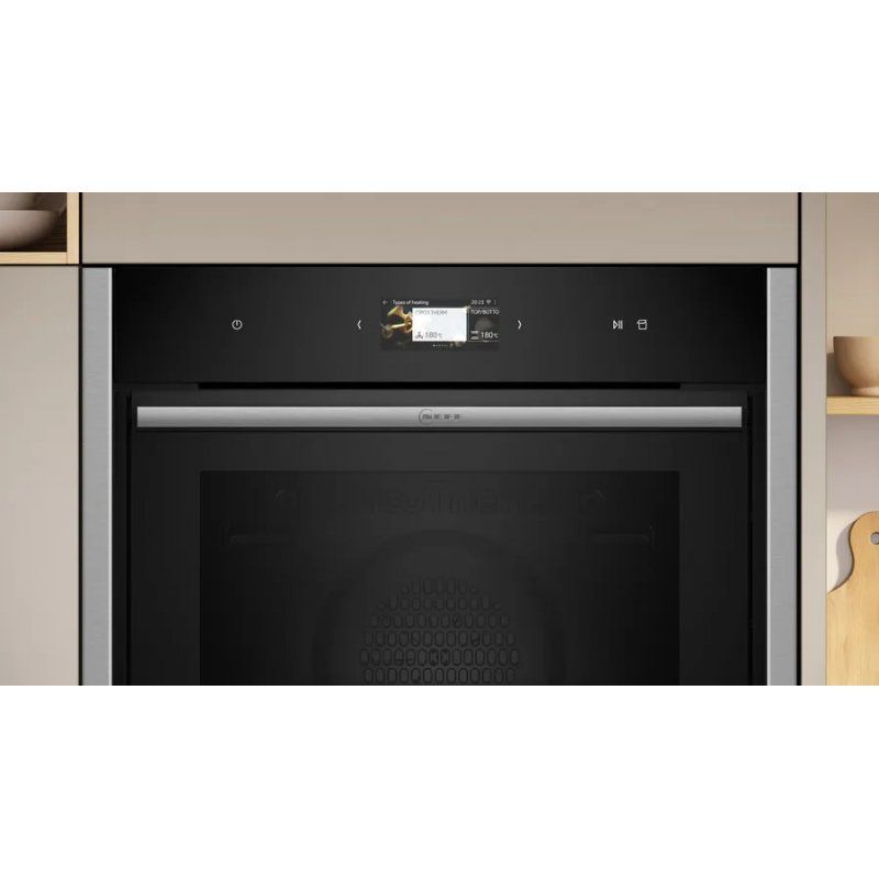 Neff B64FS31N0 oven 71 L A Black, Stainless steel