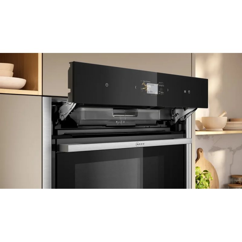Neff B64FS31N0 four 71 L A Noir, Acier inoxydable