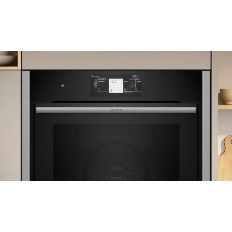 Neff B64CT73N0 oven 71 L A Black, Stainless steel