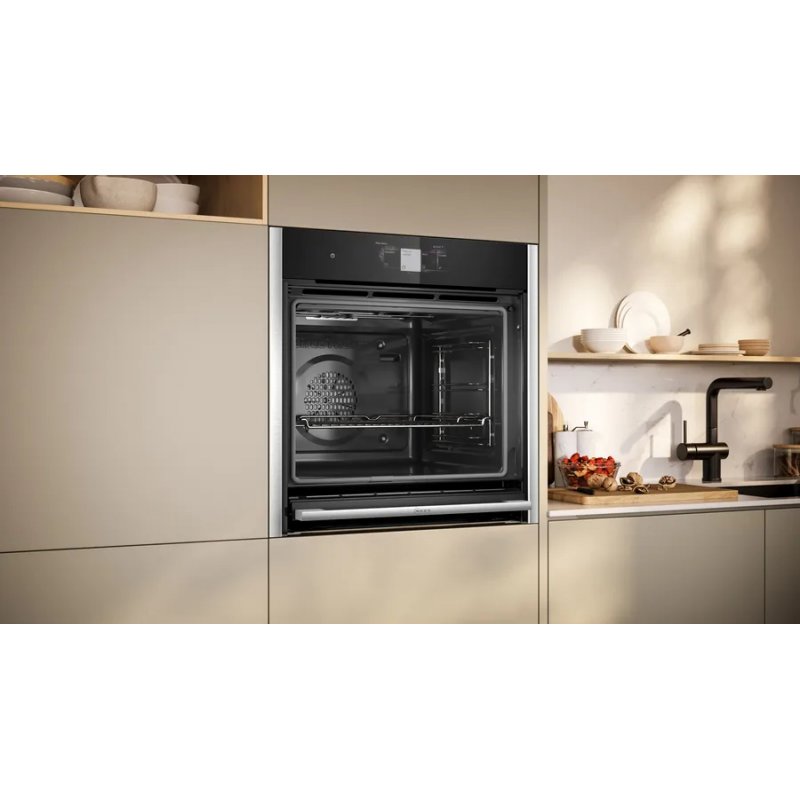 Neff B64CT73N0 oven 71 L A Black, Stainless steel