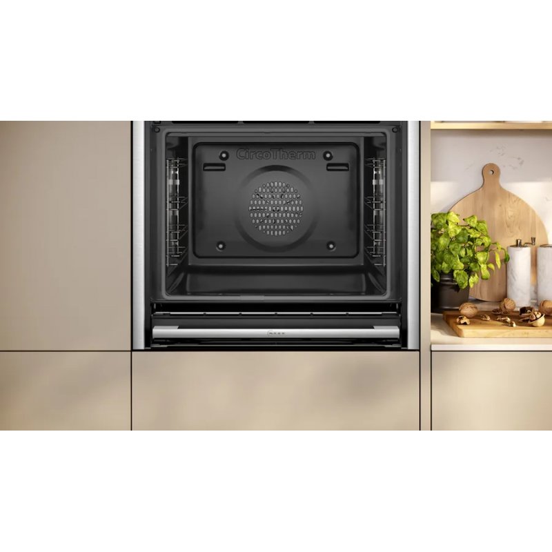 Neff B64CS71N0 oven 71 L A Black, Stainless steel