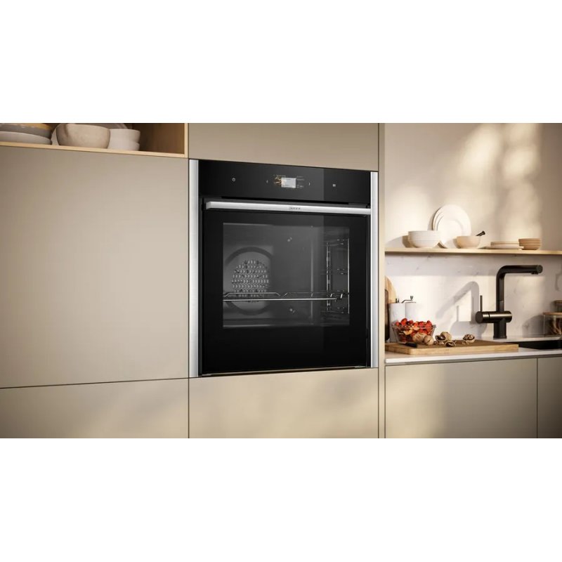 Neff B64CS71N0 oven 71 L A Black, Stainless steel