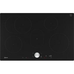 Neff N 90 Black Built-in 80 cm Zone induction hob 5 zone(s)