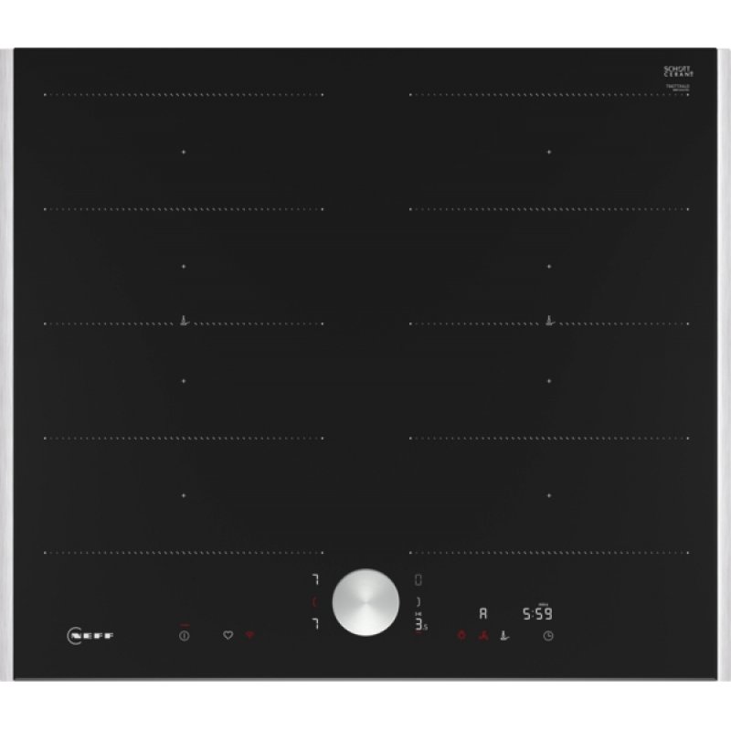 Neff N 90 Black Built-in 60 cm Zone induction hob 4 zone(s)