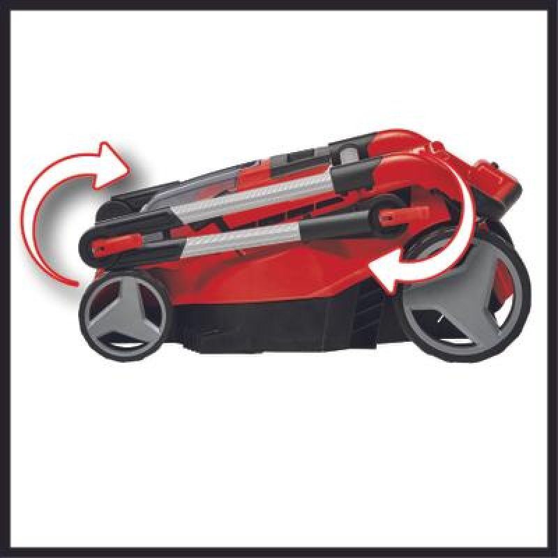 Einhell RASARRO 36/40 (2x4.0Ah) tondeuse à gazon Tondeuse à gazon poussée Batterie Noir, Rouge