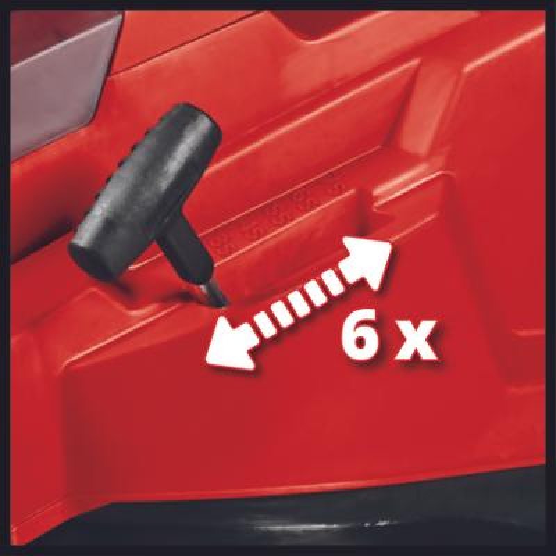 Einhell RASARRO 36/42 (2x5,2Ah) tondeuse à gazon Tondeuse à gazon poussée Batterie Noir, Rouge