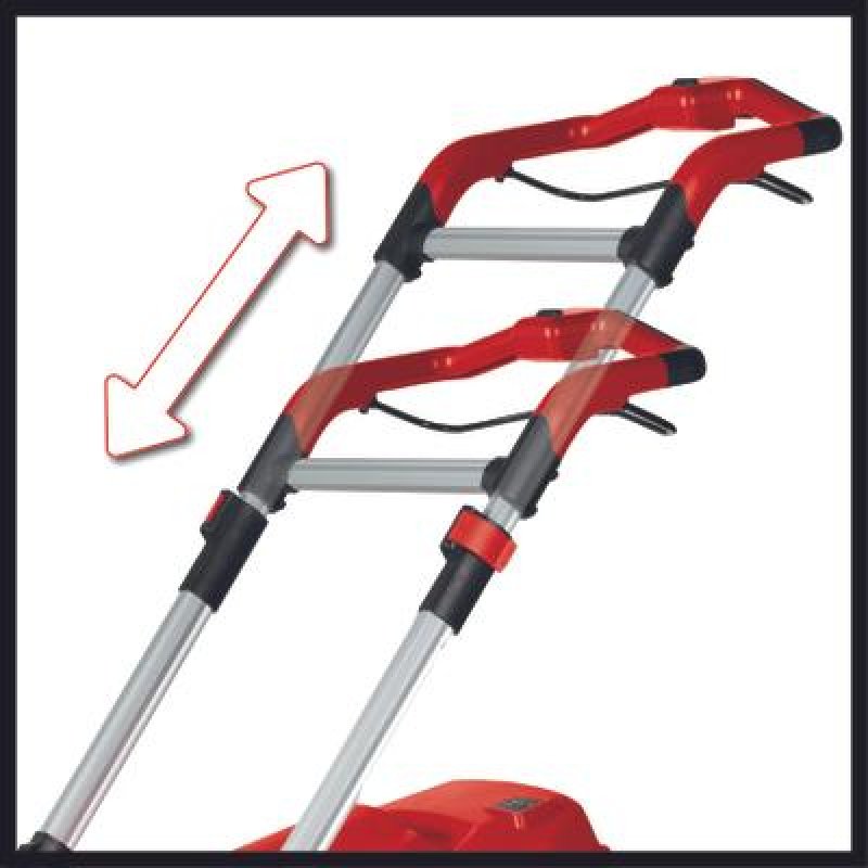 Einhell RASARRO 36/42 (2x5,2Ah) tondeuse à gazon Tondeuse à gazon poussée Batterie Noir, Rouge