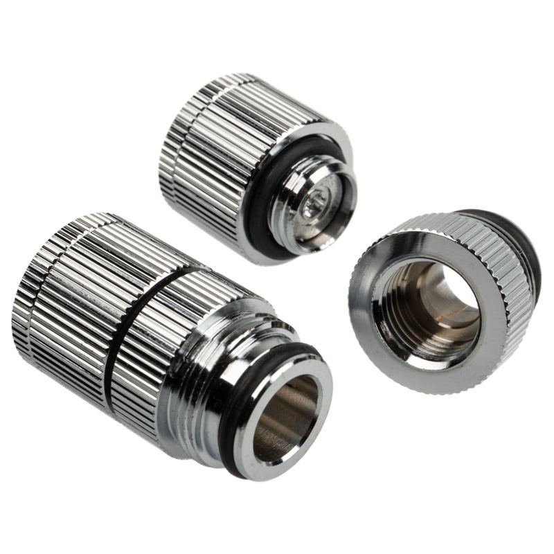 Bitspower Touchaqua Wasserauslass G1/4 Zoll AG - 2er-Pack, silber