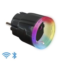 Home Shelly Plug & Play "Plus Plug S" Wi-Fi Smart-Steckdose 1x 10A Messfunktion schwarz