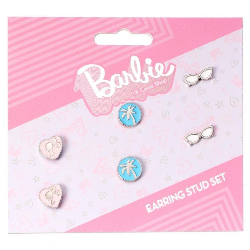 BARBIE - Set de 3 Paires de Boucles d'Oreilles