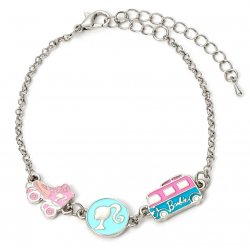 BARBIE - Bracelet en Chaine - Silhouette, Skate & Camping-Car