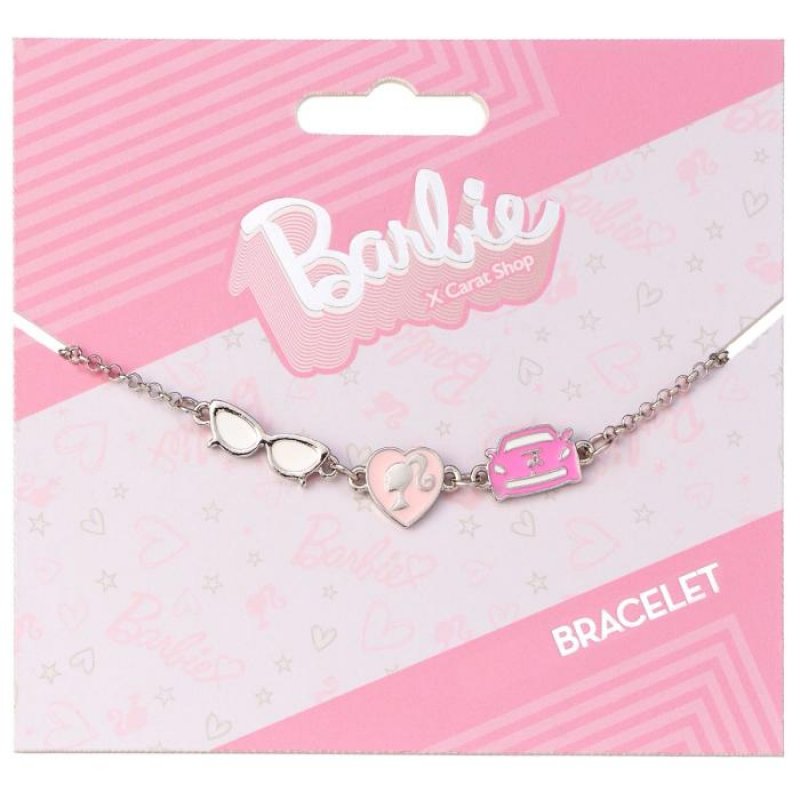 BARBIE - Bracelet en Chaine - Silhouette, Lunettes et Corvette