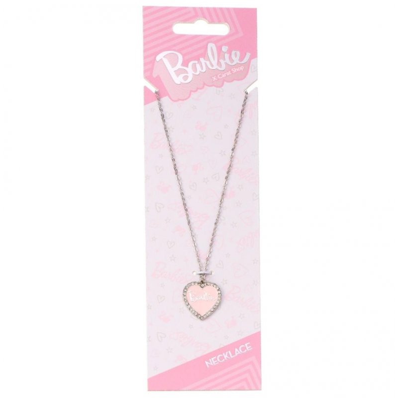 BARBIE - Collier Chaine - Coeur Rose