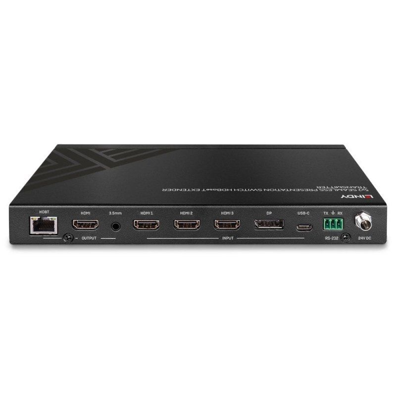 Lindy 38338 extension audio/video Émetteur AV Noir