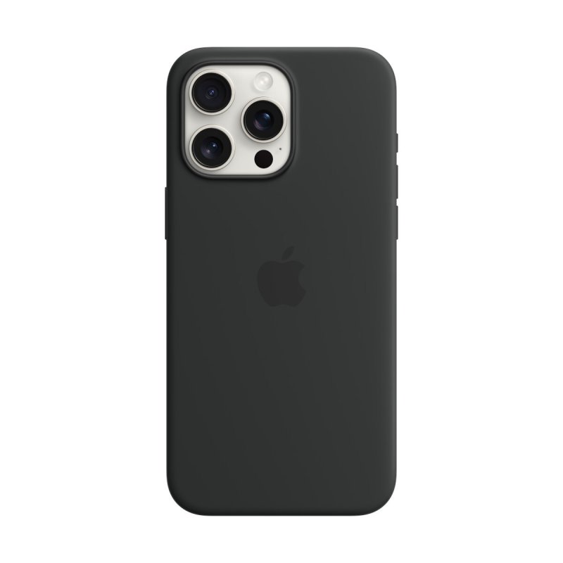IPHONE 15 PRO MAX SILICONE CASE WITH MAGSAFE - BLACK