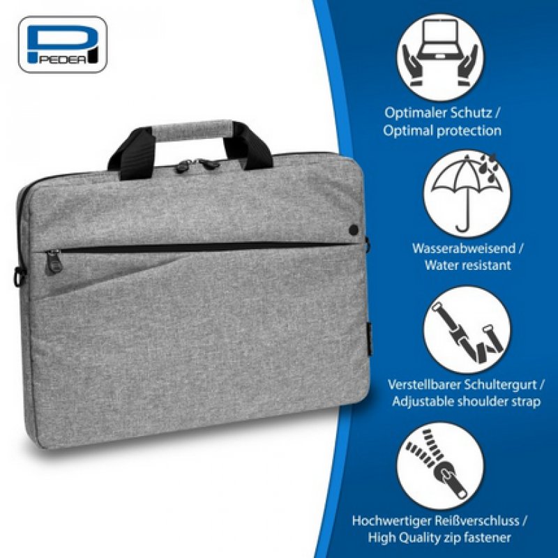 PEDEA Laptoptasche 15,6 Zoll (39,6cm) FASHION Notebook Umhängetasche mit Schultergurt