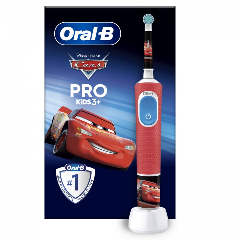 Oral-B Vitality Pro 103 Kids Cars, Elektrische Zahnbürste (rot/weiß)