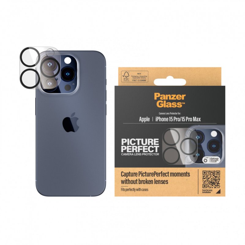 PanzerGlass™ PicturePerfect Kameraschutz iPhone 15 Pro | 15 Pro Max