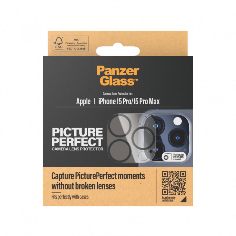 PanzerGlass™ PicturePerfect Kameraschutz iPhone 15 Pro | 15 Pro Max