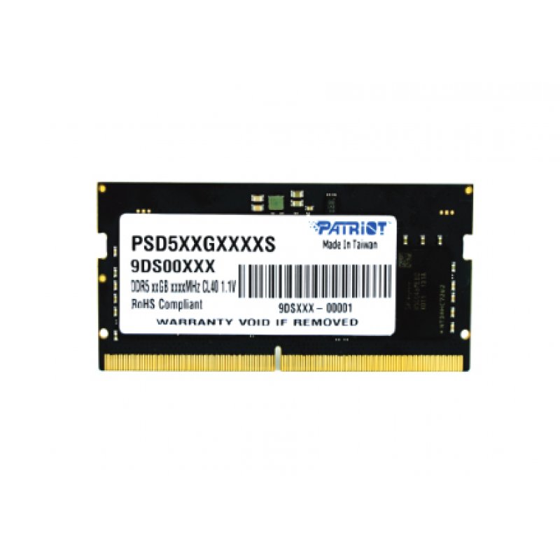 Barrette mémoire SODIMM DDR5 32Go Patriot Signature Line PC5-38400 (4800 MHz) (Noir)