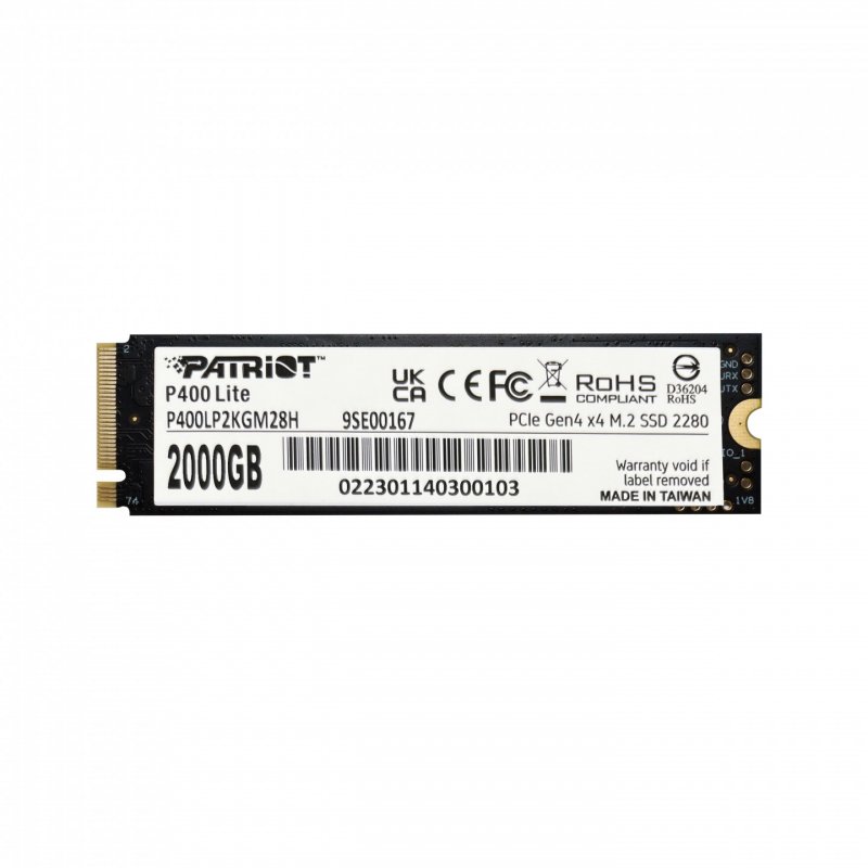 Patriot Memory P400 Lite M.2 2 TB PCI Express 4.0 NVMe
