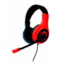 Bigben Connected SWITCHHEADSETV1R B écouteur/casque Avec fil Arceau Jouer Bleu, Rouge