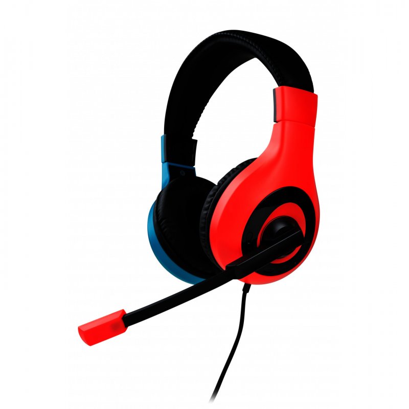 Bigben Connected SWITCHHEADSETV1R B headphones/headset Wired Head-band Gaming Blue, Red