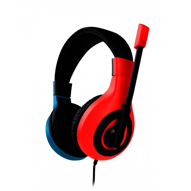 Bigben Connected SWITCHHEADSETV1R B headphones/headset Wired Head-band Gaming Blue, Red