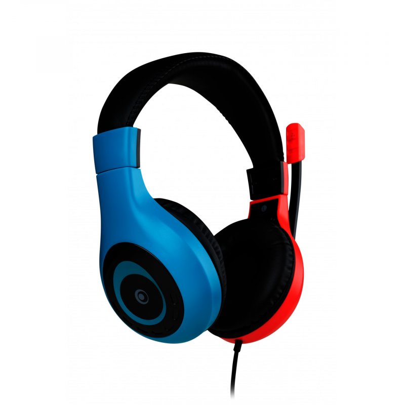 Bigben Connected SWITCHHEADSETV1R B headphones/headset Wired Head-band Gaming Blue, Red