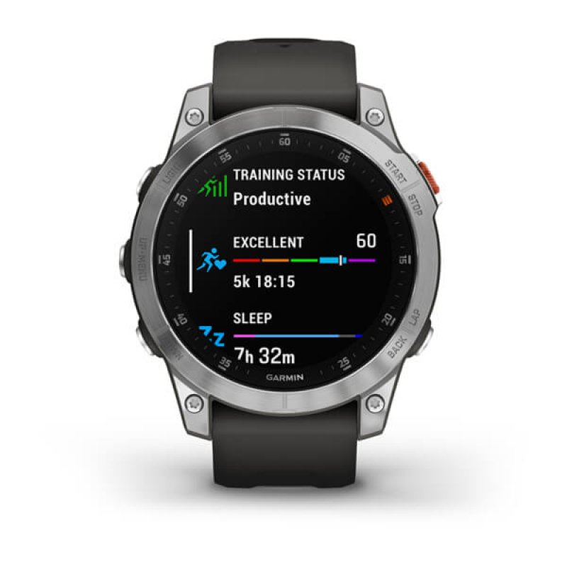 Garmin epix 3,3 cm (1.3") AMOLED 47 mm Numérique 416 x 416 pixels Écran tactile Argent Wifi GPS (satellite)