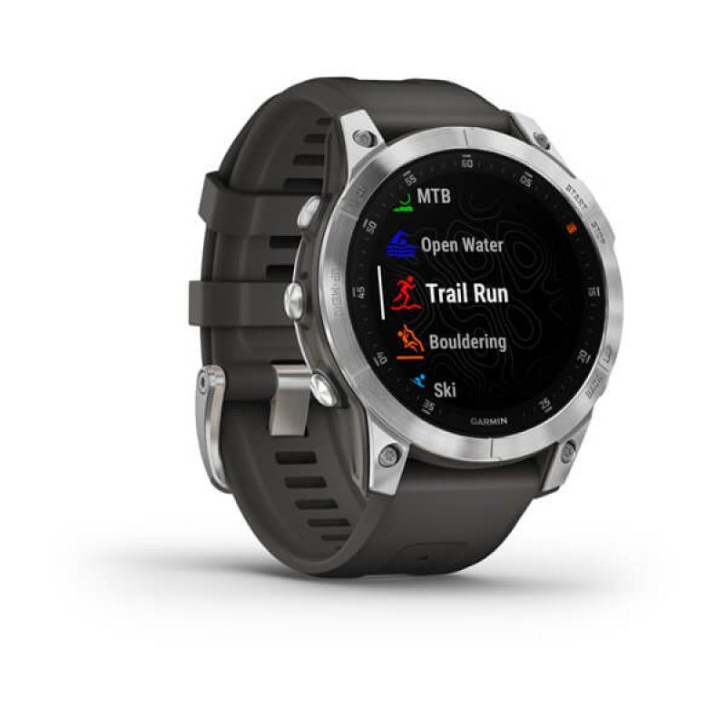 Garmin epix 3,3 cm (1.3") AMOLED 47 mm Numérique 416 x 416 pixels Écran tactile Argent Wifi GPS (satellite)