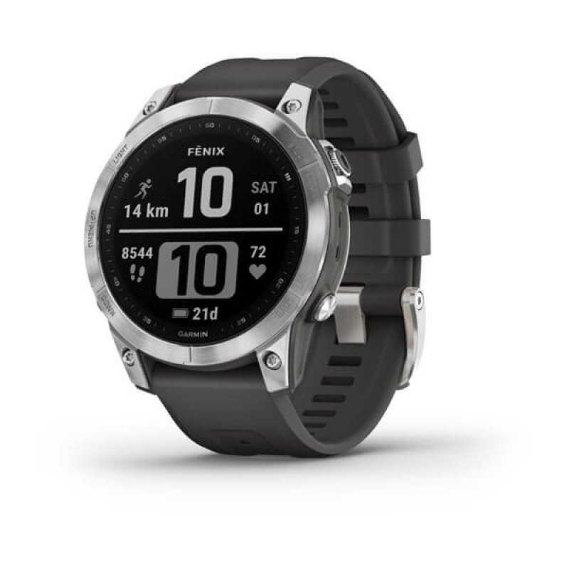 Garmin Fenix 7 Silver with Graphite Band EU