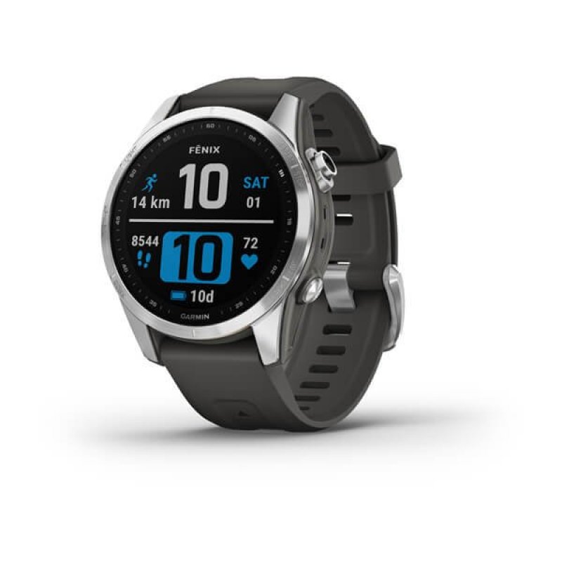 Garmin Fenix 7S Silver with Graphite Band EU