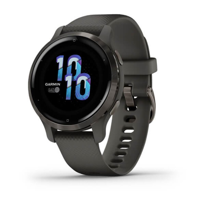 Garmin Venu 2S 2.79 cm (1.1") AMOLED 40 mm Digital 360 x 360 pixels Touchscreen Graphite Wi-Fi GPS (satellite)
