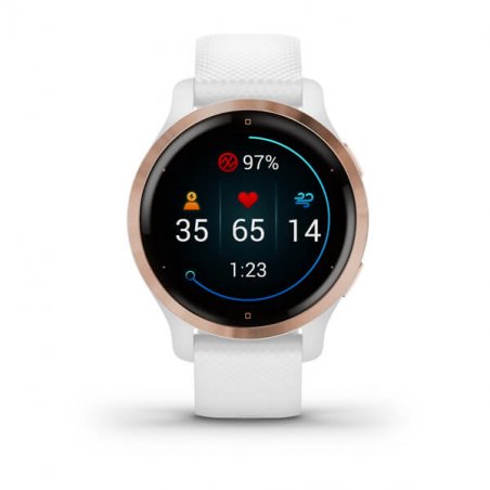 Garmin Venu 2S 2,79 cm (1.1") AMOLED 40 mm Numérique 360 x 360 pixels Écran tactile Or rose Wifi GPS (satellite)