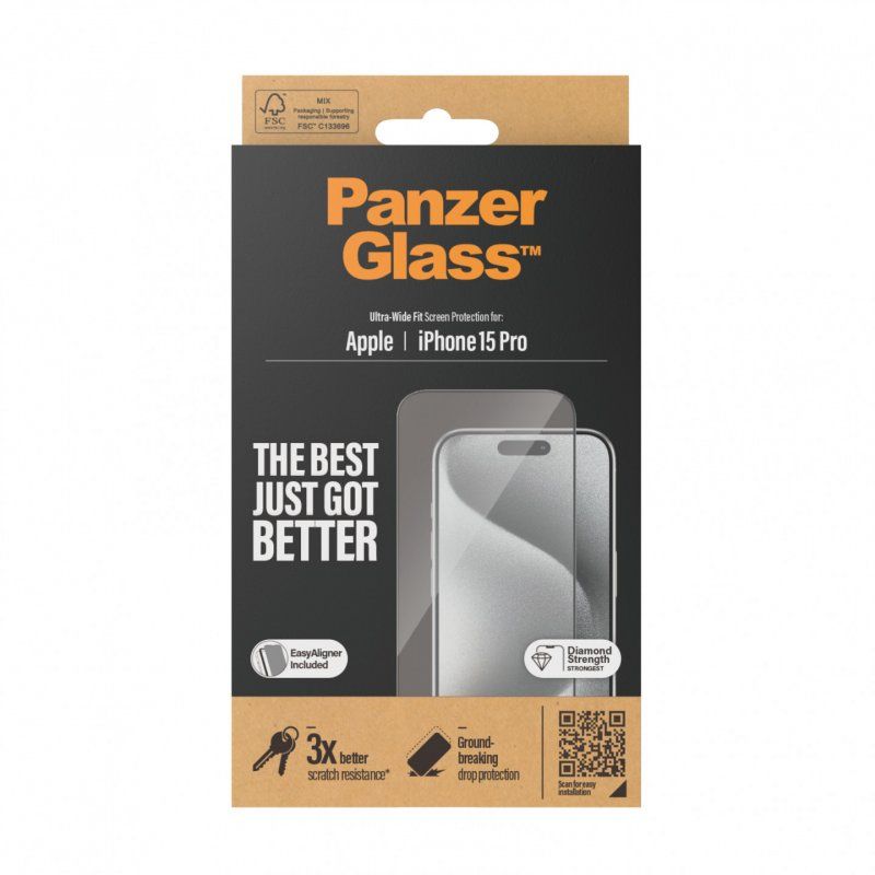 PanzerGlass Ultra Wide Fit Protection d'écran transparent Apple 1 pièce(s)