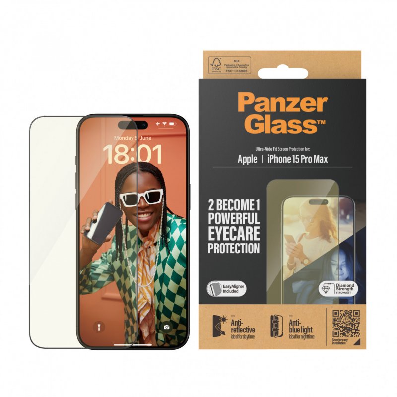 PanzerGlass UWF Anti Reflective & Bluelight Protection d'écran transparent Apple 1 pièce(s)
