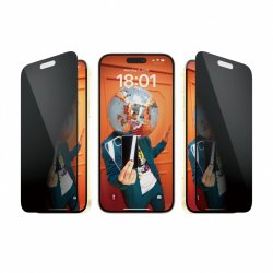 PanzerGlass ™ Privacy Screen Protector iPhone 15 Plus | Ultra-Wide Fit w. EasyAligner