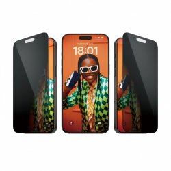 PanzerGlass™ Privacy Displayschutz iPhone 15 Pro Max Ultra-Wide Fit m. EasyAligner