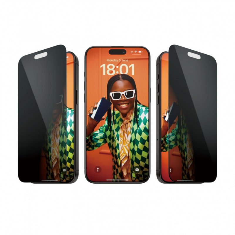 PanzerGlass™ Privacy Displayschutz iPhone 15 Pro Max Ultra-Wide Fit m. EasyAligner